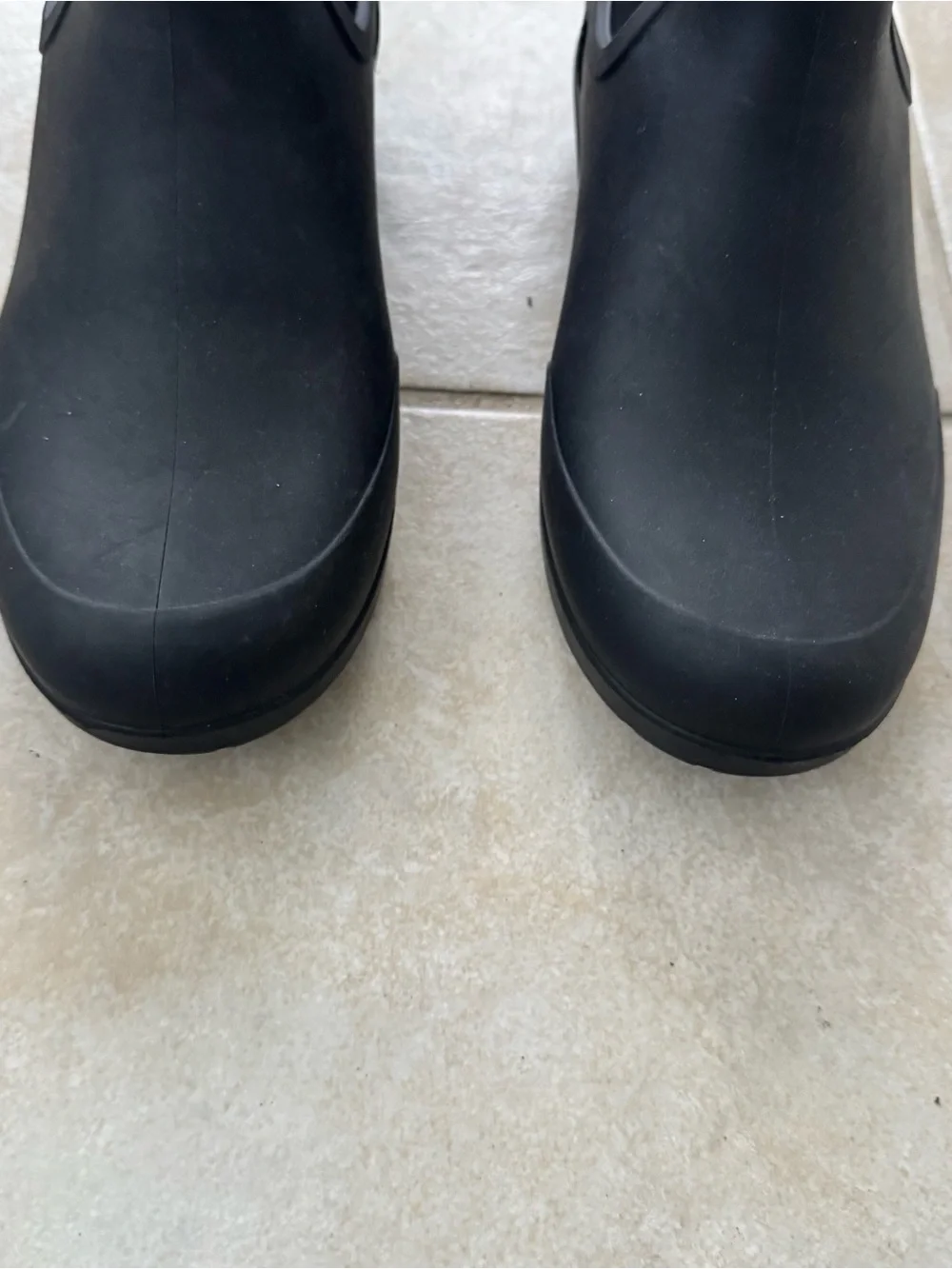 UGG Womens Droplet Black Rubber Chelsea Rain Boots Waterproof Ankle Shoes 6